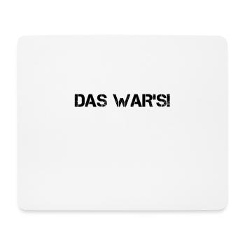endlich überstanden - Mousepad (Querformat) - Weiß - Vorne