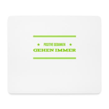 ich liebe positive Gedanken - Mousepad (Querformat) - Weiß - Vorne