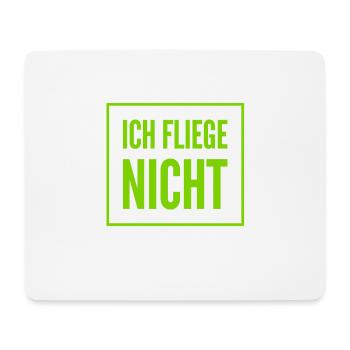 ich habe Flugangst - Mousepad (Querformat) - Weiß - Vorne