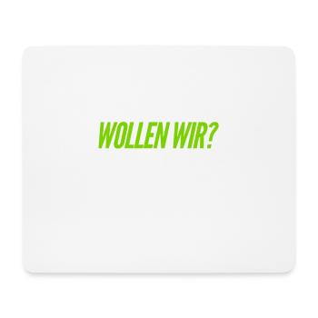 hast du Bock? - Mousepad (Querformat) - Weiß - Vorne