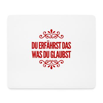 kontrolliere deinen Glauben - Mousepad (Querformat) - Weiß - Vorne