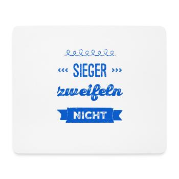 vor dir steht ein Sieger - Mousepad (Querformat) - Weiß - Vorne