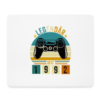 legendär seit 1992 konsole gamer 1992 - Mousepad (Querformat) - Weiß - Vorne