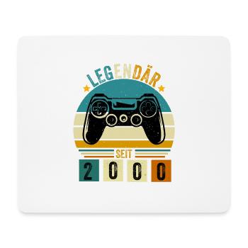 legendär seit 2000 konsole gamer 2000 - Mousepad (Querformat) - Weiß - Vorne