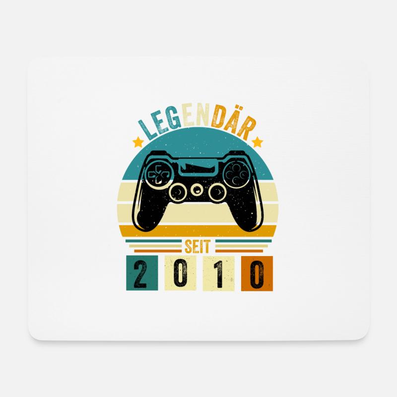 legendär seit 2010 konsole gamer 2010 - Mousepad (Querformat) - Weiß