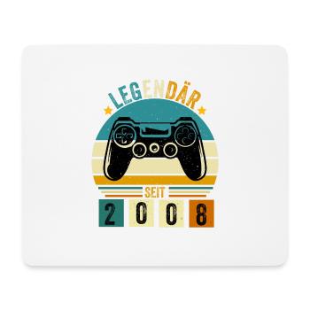 legendär seit 2008 konsole gamer 2008 - Mousepad (Querformat) - Weiß - Vorne