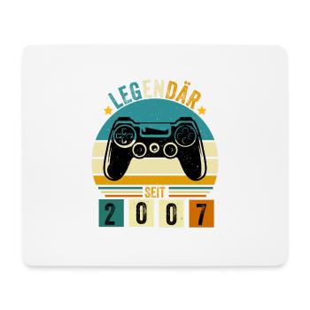 legendär seit 2007 konsole gamer 2007 - Mousepad (Querformat) - Weiß - Vorne