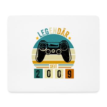 legendär seit 2009 konsole gamer 2009 - Mousepad (Querformat) - Weiß - Vorne