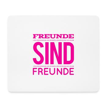 Freunde sind genial - Mousepad (Querformat) - Weiß - Vorne