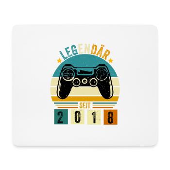 legendär seit 2018 konsole gamer 2018 - Mousepad (Querformat) - Weiß - Vorne