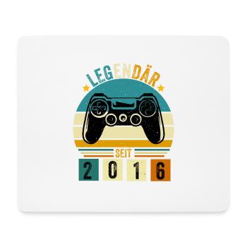 legendär seit 2016 konsole gamer 2016 - Mousepad (Querformat) - Weiß - Vorne