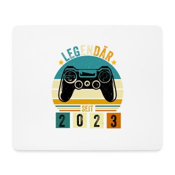 legendär seit 2023 konsole gamer 2023 - Mousepad (Querformat) - Weiß - Vorne