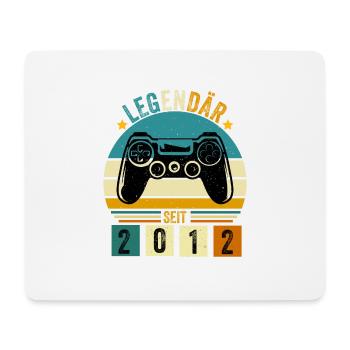 legendär seit 2012 konsole gamer 2012 - Mousepad (Querformat) - Weiß - Vorne