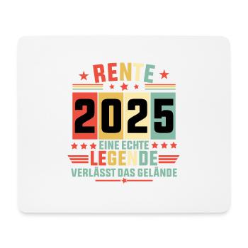 rente 2025 eine echte legende verlässt das gelände - Mousepad (Querformat) - Weiß - Vorne