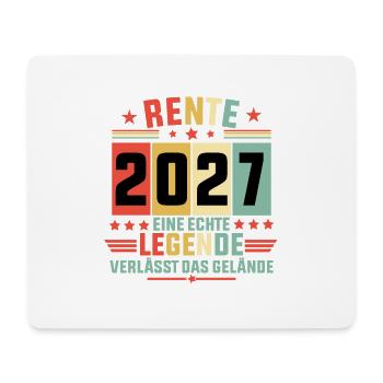 rente 2027 eine echte legende verlässt das gelände - Mousepad (Querformat) - Weiß - Vorne