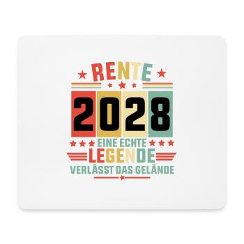 rente 2028 eine echte legende verlässt das gelände - Mousepad (Querformat) - Weiß - Vorne