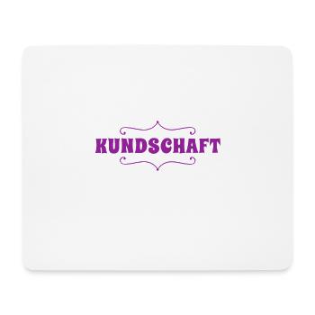 endlich Kundschaft - Mousepad (Querformat) - Weiß - Vorne