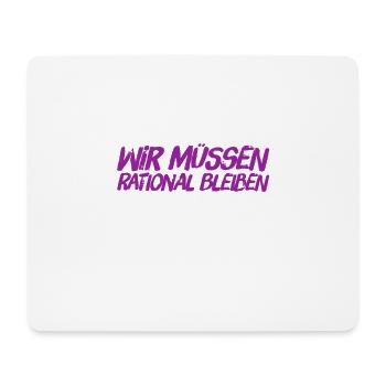 rational ist super - Mousepad (Querformat) - Weiß - Vorne