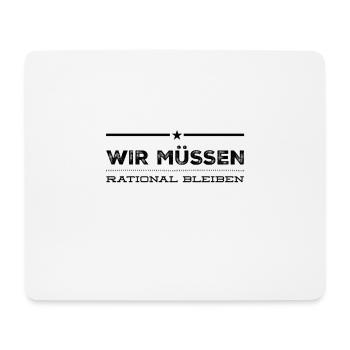 rational ist wunderbar - Mousepad (Querformat) - Weiß - Vorne