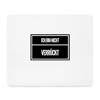 so sieht normal aus - Mousepad (Querformat) - Weiß - Vorne
