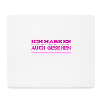 ich konnte es ebenso sehen - Mousepad (Querformat) - Weiß - Vorne