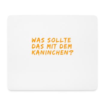 rätselhaftes Kaninchen - Mousepad (Querformat) - Weiß - Vorne