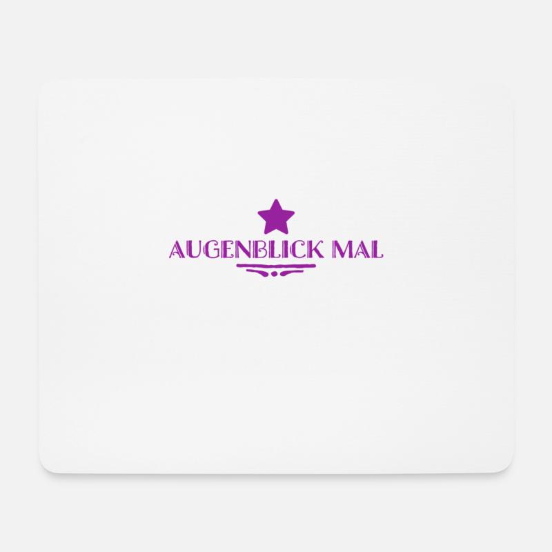 einen Moment - Mousepad (Querformat) - Weiß