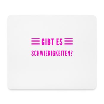 gibt es Probleme? - Mousepad (Querformat) - Weiß - Vorne