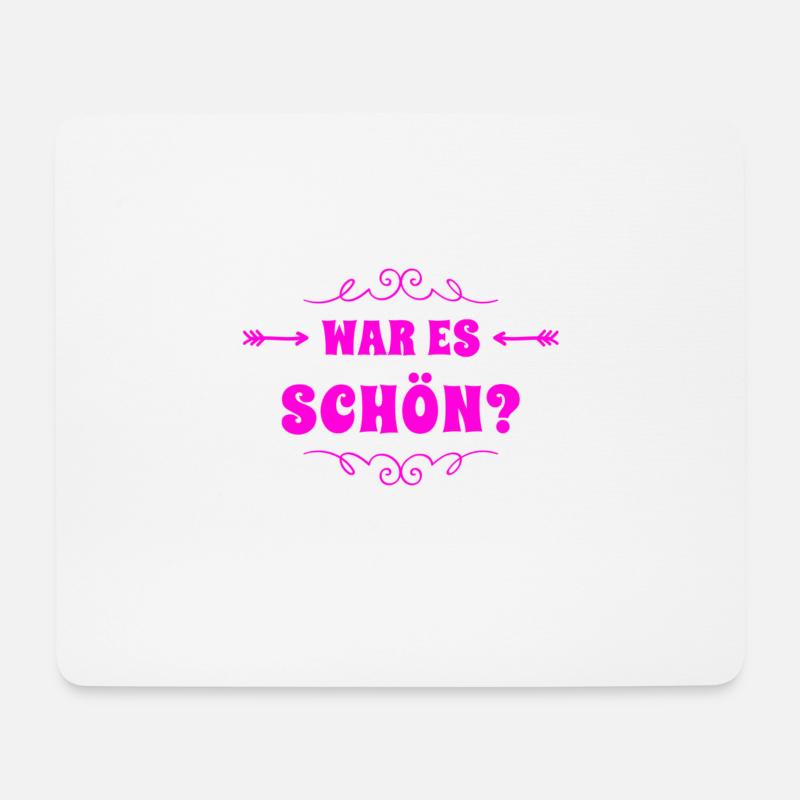 hat es dir gefallen? - Mousepad (Querformat) - Weiß