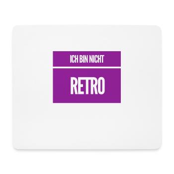 nicht retro - Mousepad (Querformat) - Weiß - Vorne