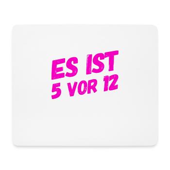 nicht mehr viel Zeit - Mousepad (Querformat) - Weiß - Vorne