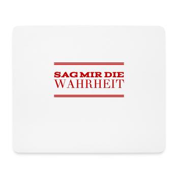 Redlichkeit geht immer - Mousepad (Querformat) - Weiß - Vorne