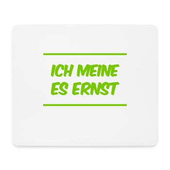 das ist mein voller Ernst - Mousepad (Querformat) - Weiß - Vorne