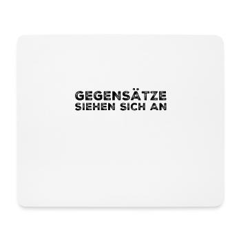 ich liebe Gegensätze - Mousepad (Querformat) - Weiß - Vorne