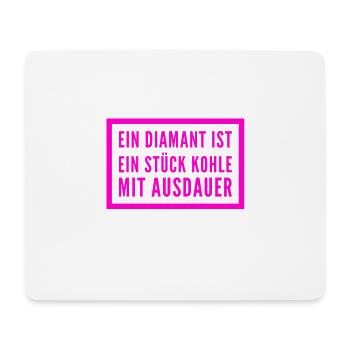 Ausdauer lohnt sich - Mousepad (Querformat) - Weiß - Vorne