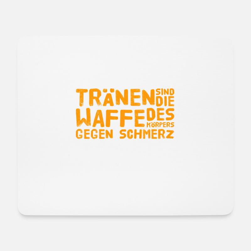 Tränen können hilfreich sein - Mousepad (Querformat) - Weiß