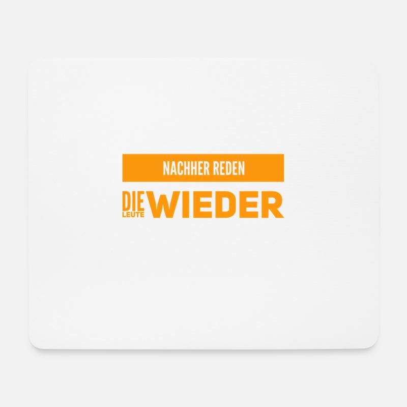 Klatsch und Tratsch - Mousepad (Querformat) - Weiß