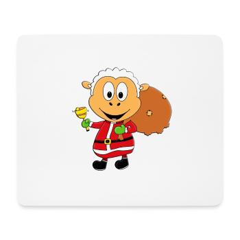 SCHAF - WEIHNACHTSMANN - TIER - TIERISCH - Mousepad (Querformat) - Weiß - Vorne