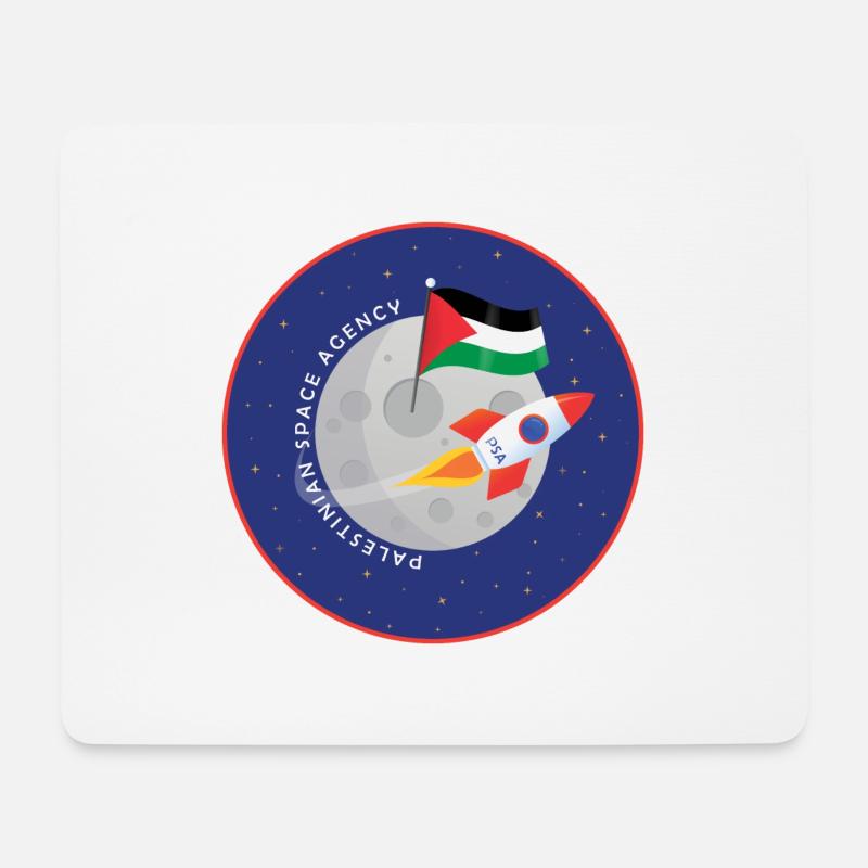 Palestinian Space Agency - Mousepad (Querformat) - Weiß