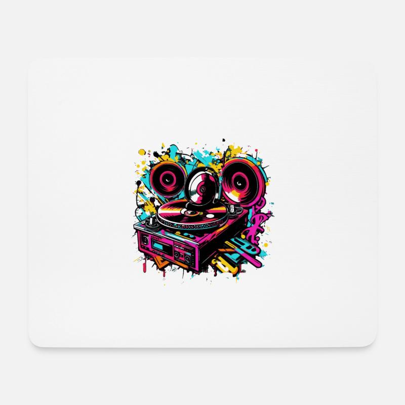 Der tut nix, der will nur AUFLEGEN DJ Disc Jockey - Mousepad (Querformat) - Weiß