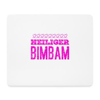 das kam unerwartet - Mousepad (Querformat) - Weiß - Vorne