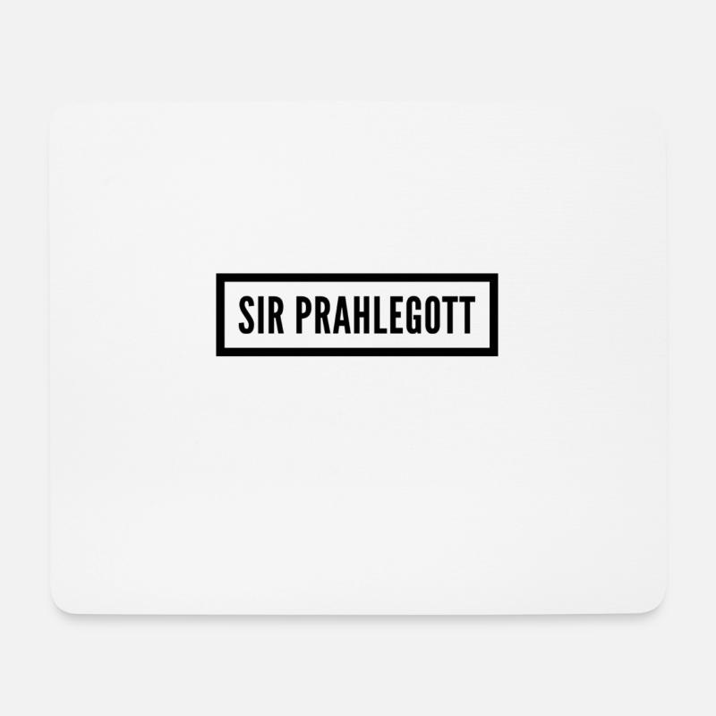 Angeber - Mousepad (Querformat) - Weiß