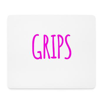 ich habe Grips - Mousepad (Querformat) - Weiß - Vorne