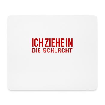 die Schlacht wartet - Mousepad (Querformat) - Weiß - Vorne