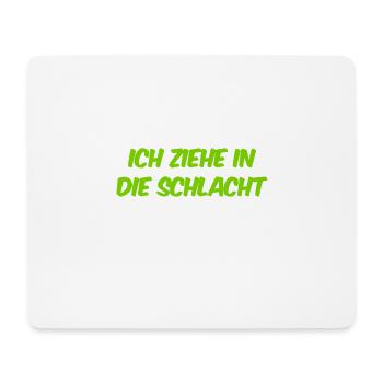 ich bin Kampfbereit - Mousepad (Querformat) - Weiß - Vorne