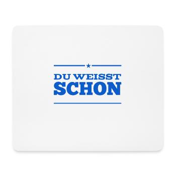 ist doch klar - Mousepad (Querformat) - Weiß - Vorne