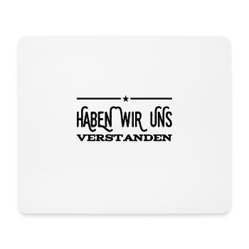 Gibt es noch Unklarheiten? - Mousepad (Querformat) - Weiß - Vorne