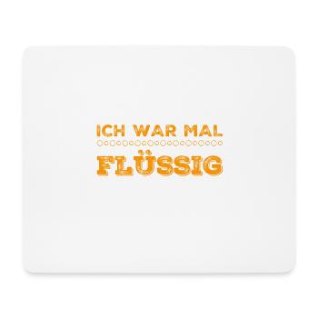 ich hatte mal Geld - Mousepad (Querformat) - Weiß - Vorne