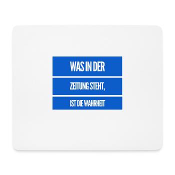 die Zeitung mag die Wahrheit - Mousepad (Querformat) - Weiß - Vorne