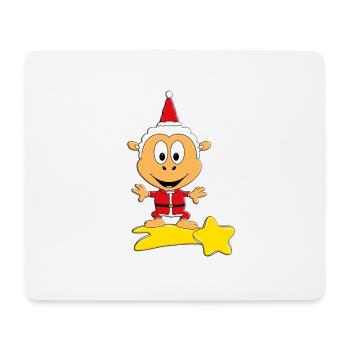 SCHAF - WEIHNACHTSMANN - STERNSCHNUPPE - Mousepad (Querformat) - Weiß - Vorne